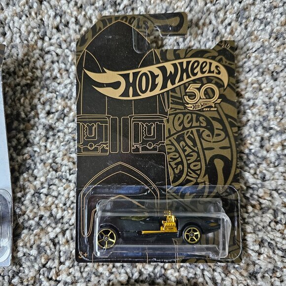 Hot Wheels 50th Anniversary Car Black Gold Full Set of 6 Error Bone Shaker - Picture 4 of 10